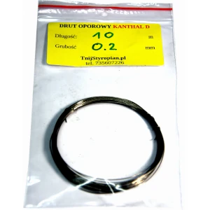 Drut oporowy KANTHAL D 0,2 mm 10 metrów