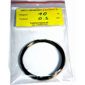 Drut oporowy KANTHAL D 0,5 mm długość 10 metrów