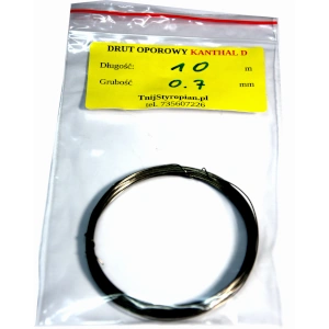 Drut oporowy KANTHAL D 0,7 mm 10 m