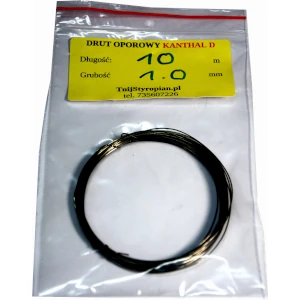 Drut oporowy KANTHAL D 1,0 mm 10 m