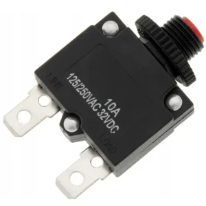 BEZPIECZNIK WYŁĄCZNIK TERMOBIMETALICZNY MR1 10A NADPRĄDOWY AUTOMATYCZNY